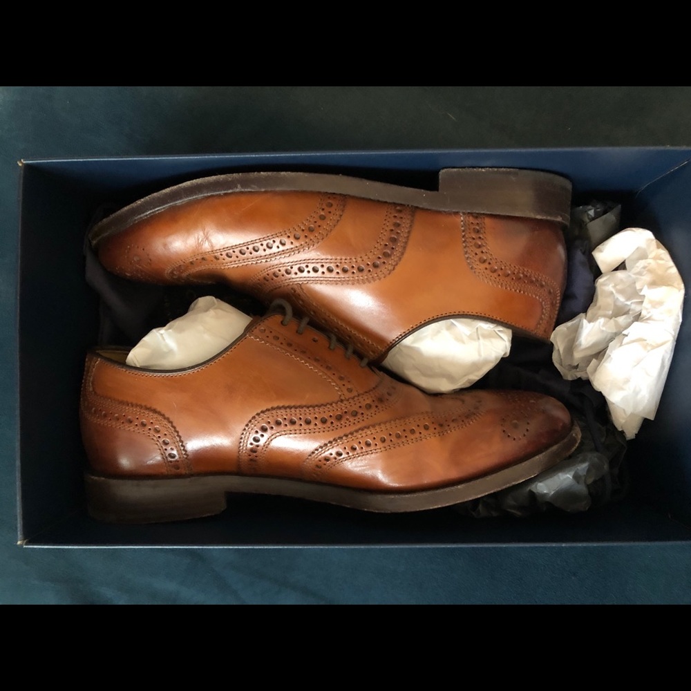 Cole Haan Men’s 7W Kneeland Brogue Wingtip Oxfords